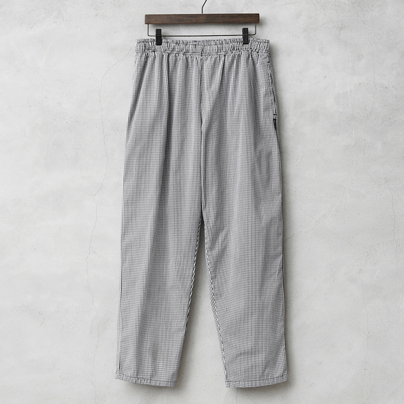 実物 USED イギリス軍 シェフパンツ（コックパンツ）ギンガムチェック ブラック バックポケット付き