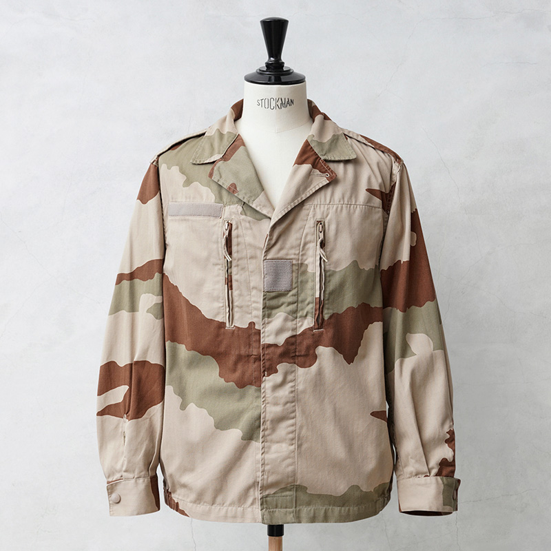 実物 USED フランス軍 F-2 ジャケット デザートCCEカモ 2ポケット