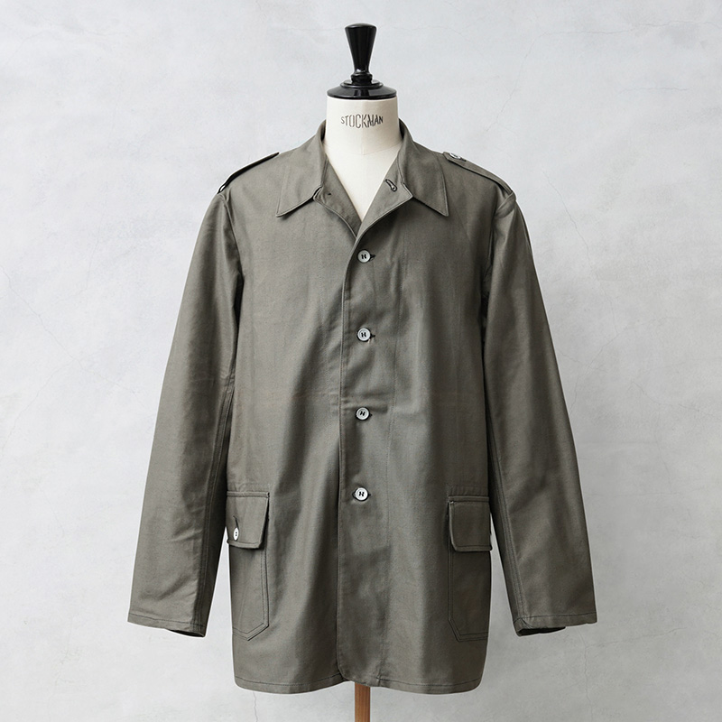 実物 新品 デッドストック スウェーデン軍 M-39 ユーティリティ ワークジャケット アルミボタン