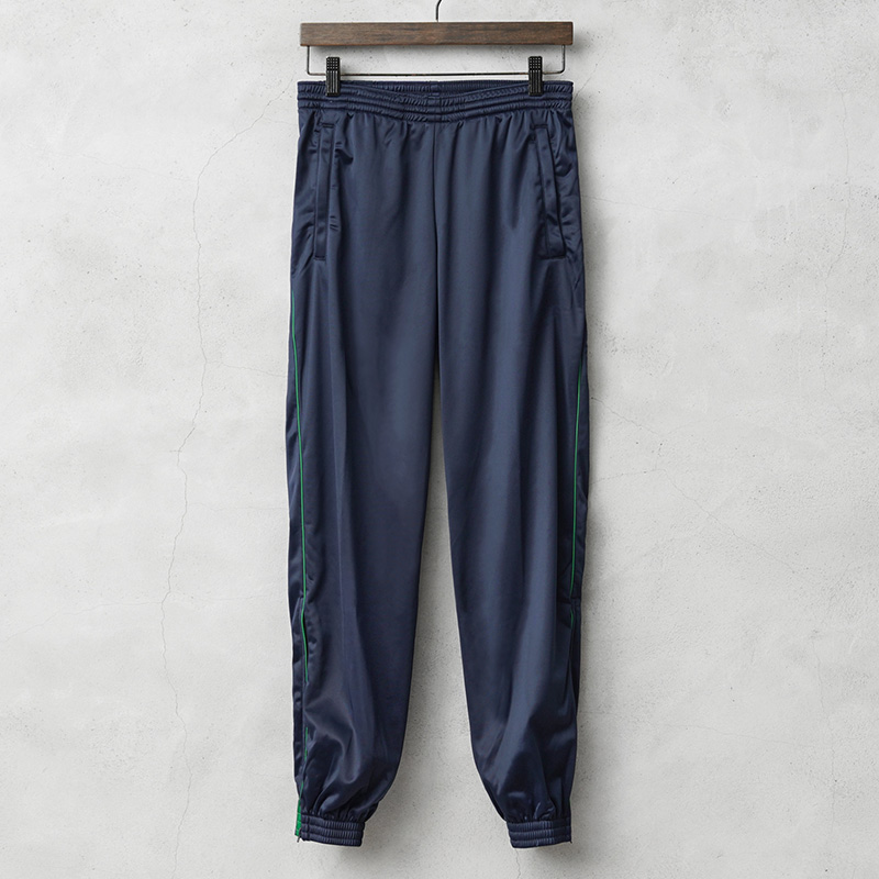 実物 新品 デッドストック フランス軍 ARMEE DE TERRE トラックパンツ ネイビー×グリーンパイピング / トレーニングパンツ