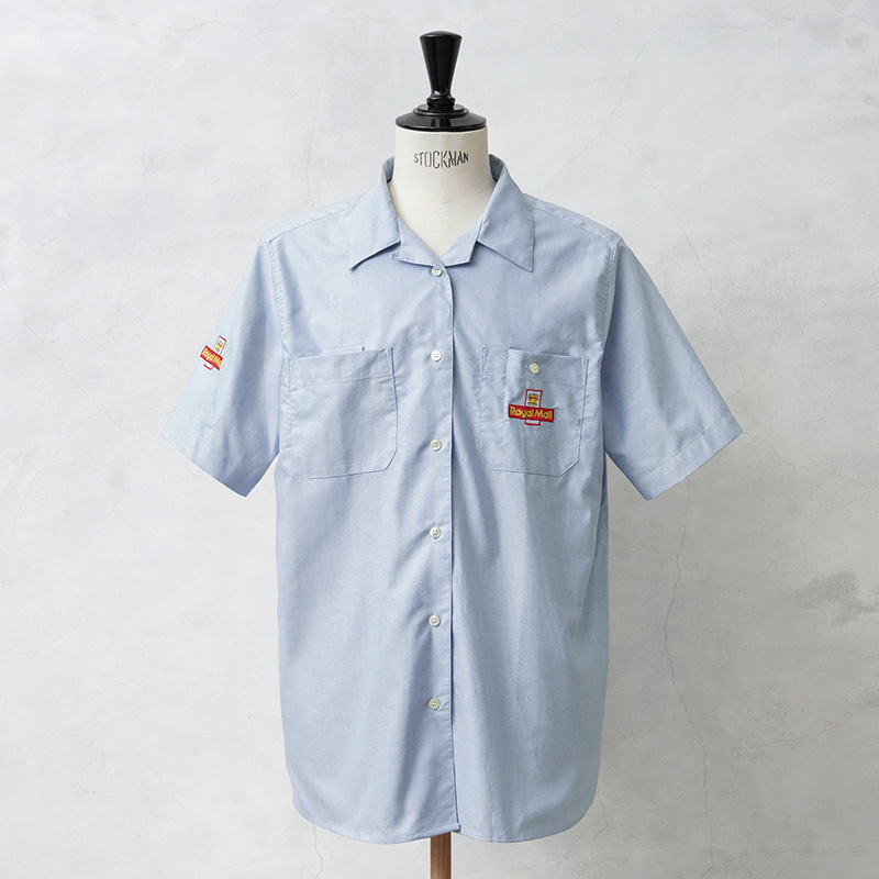 実物 新品 デッドストック イギリス ROYAL MAIL ロイヤルメール ショートスリーブ シャンブレーシャツ