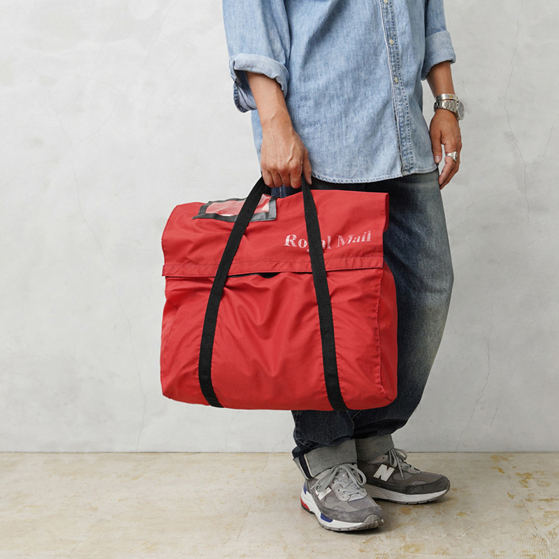 実物 USED イギリス ROYAL MAIL LIGHTWEIGHT SOFT ナイロン バッグ