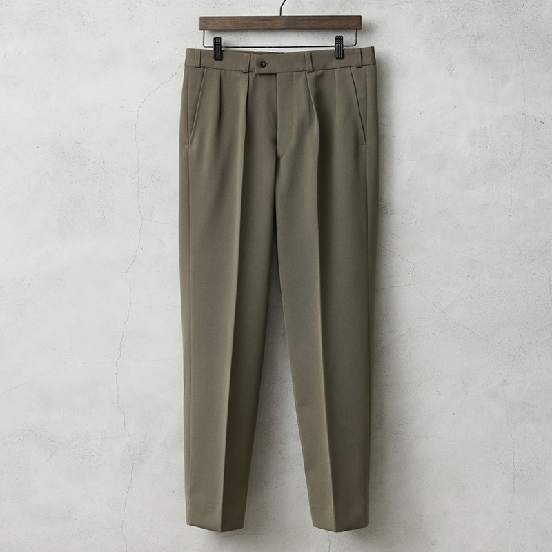 実物 新品 デッドストック オランダ軍 ツータック ウール トラウザーズ ボタンフライ