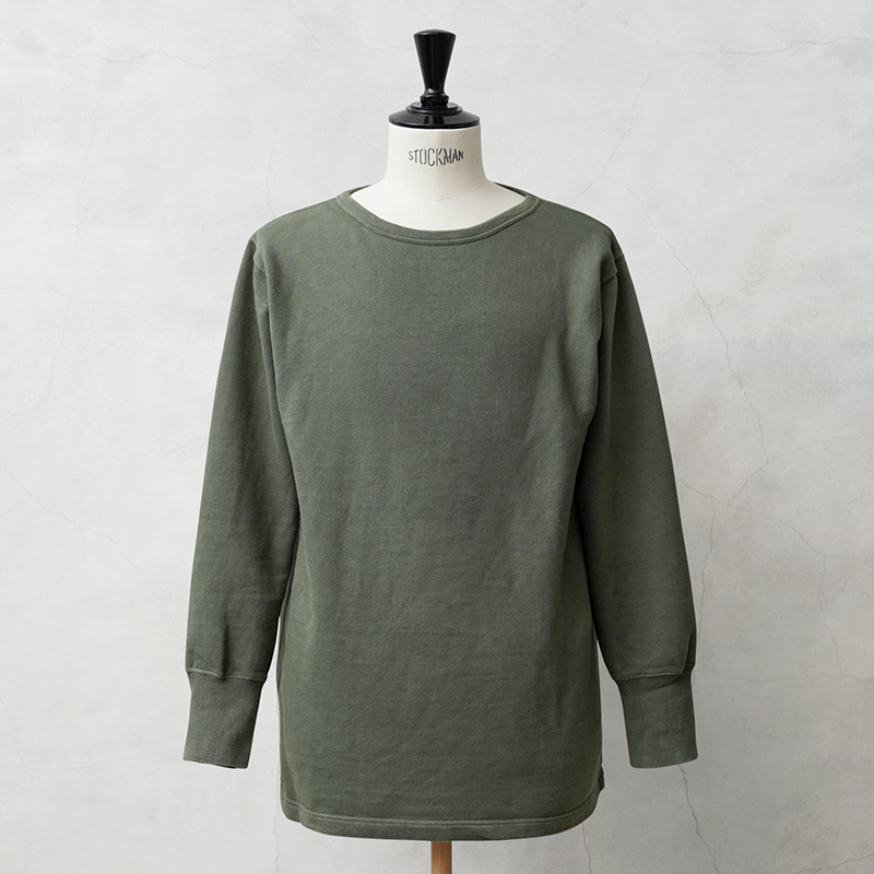 実物 USED ギリシャ軍 バインダーネック スウェットシャツ オリーブ