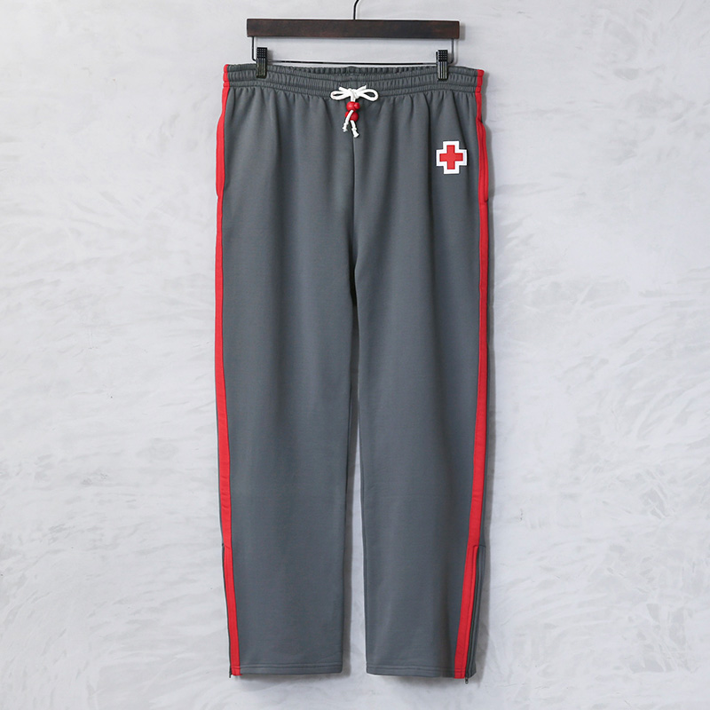 実物 新品 デッドストック スペイン赤十字 レッドクロス サイドライン トレーニングパンツ