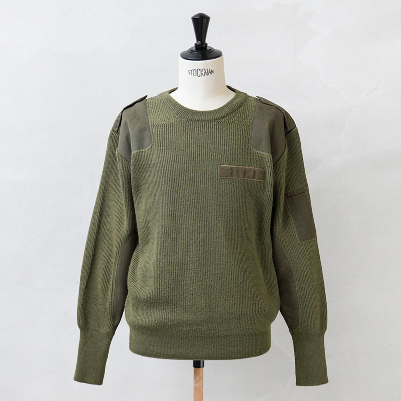 実物 USED イタリア軍 コマンドセーター オリーブ