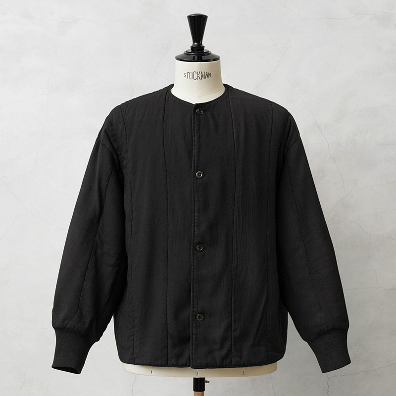 実物 新品 デッドストック チェコ軍 M-60 クルーネック ライナージャケット BLACK染め 