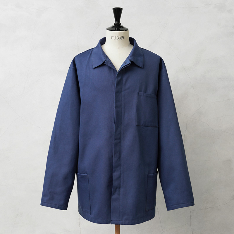 実物 新品 イタリア軍 コットンツイル 裏起毛 ワークカバーオール フロント比翼あり