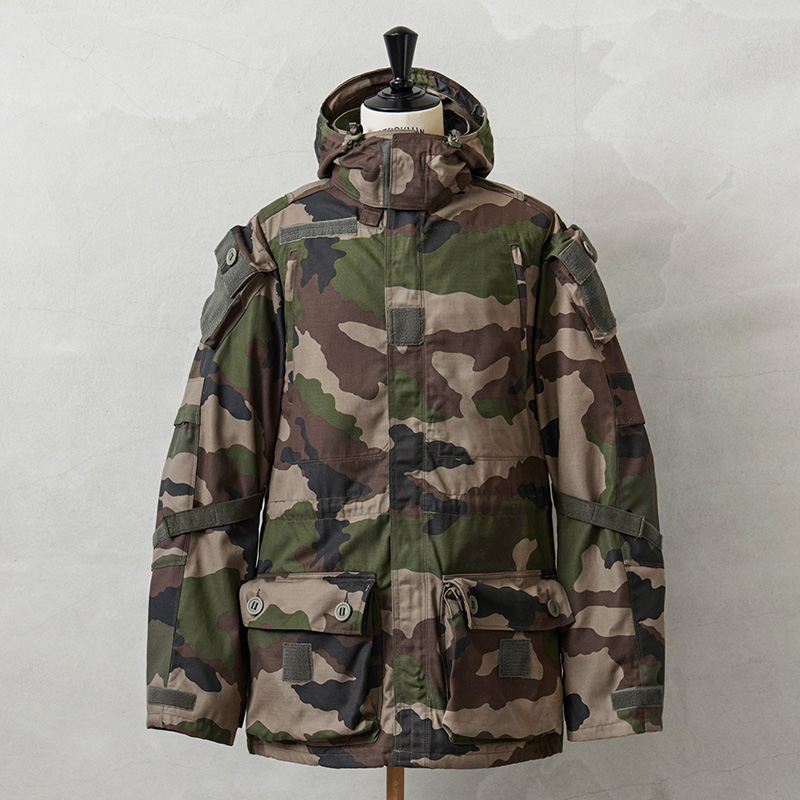 実物 新品 デッドストック フランス軍 FELIN T4 S1 リップストップ コンバットジャケット CCEカモ エルボーパッド付き
