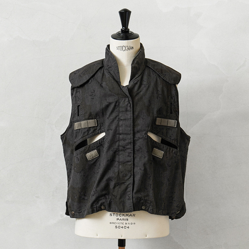 実物 新品 デッドストック 米軍 PASGT ボディアーマーベストカバー 6カラーデザートカモ BLACK染め / 6Cデザート