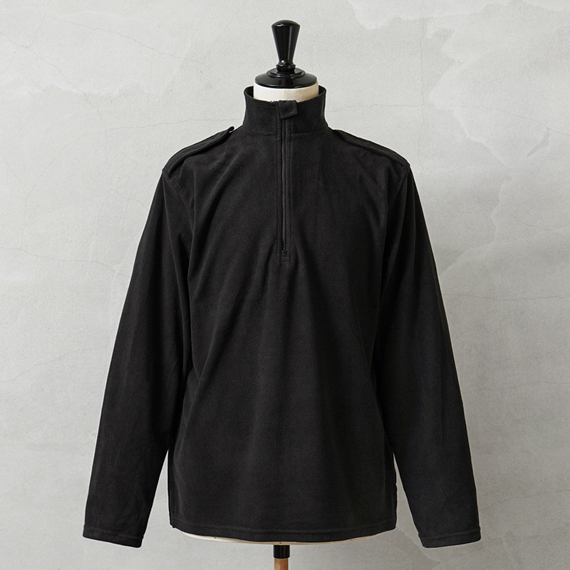 実物 USED イギリス警察 マイクロフリース L/S ハーフジップ シャツ ショルダーエポレット