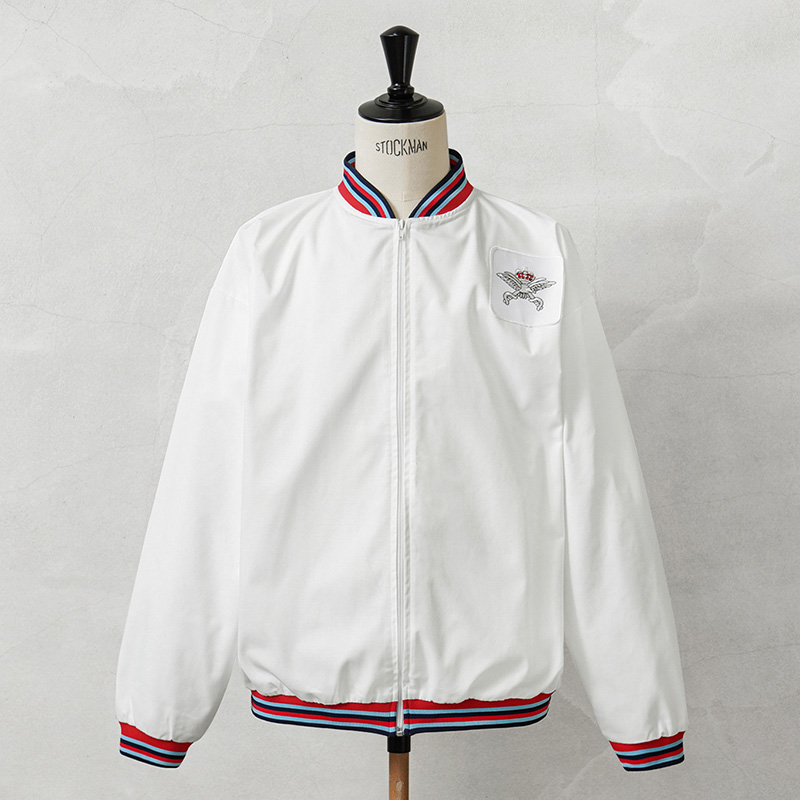 実物 USED イギリス軍 PTI フィジカル トレーニング ジャケット WHITE セットインスリーブ