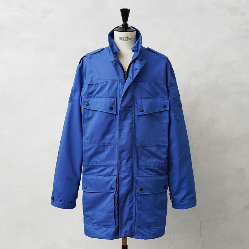 実物 新品 デッドストック オランダ軍 CIVIL DEFENSE フィールドジャケット ROYAL BLUE