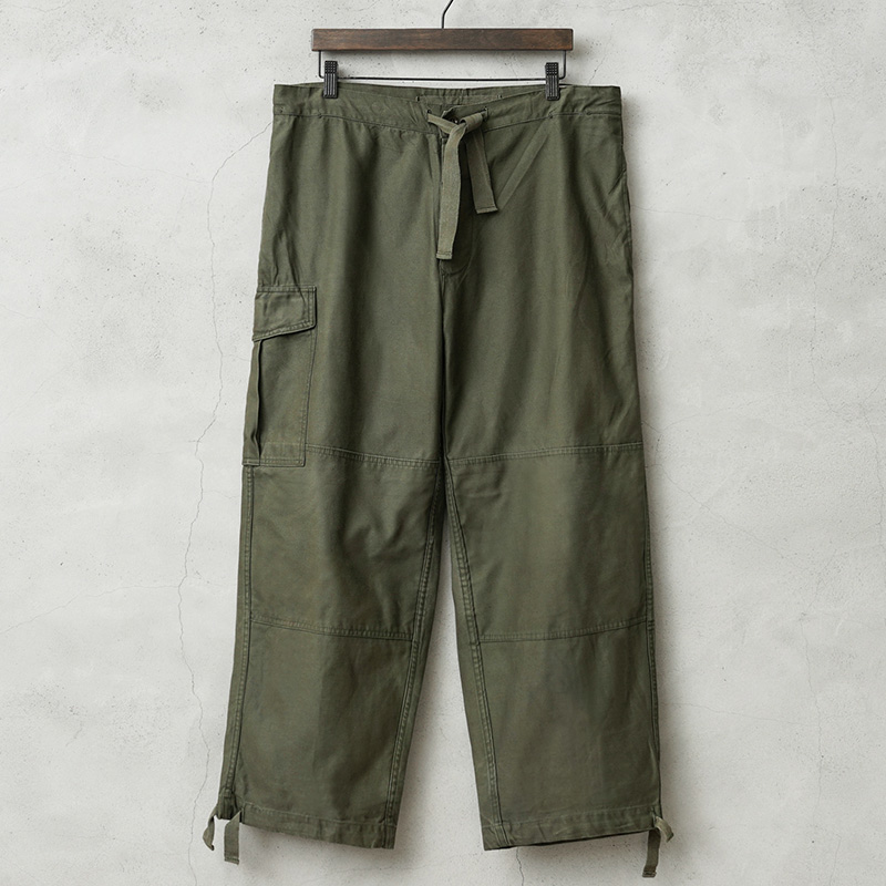 実物 USED ベルギー軍 M-88 フィールド オーバーパンツ OD 裾ドローコードあり