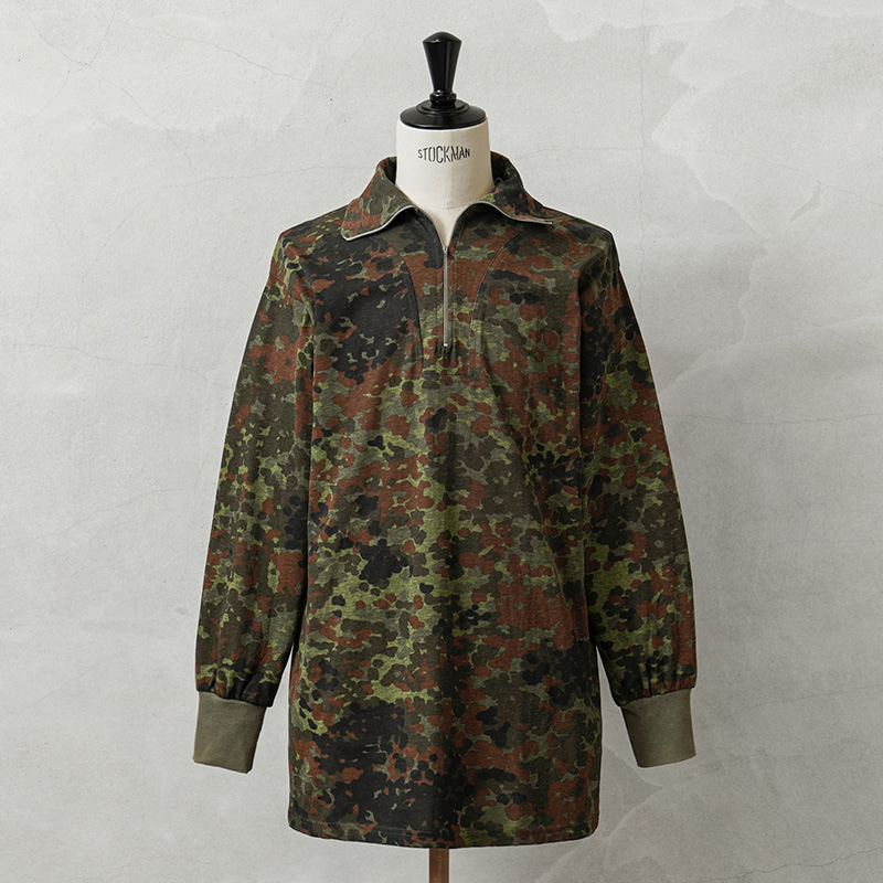 MIL-TEC ミルテック ドイツ軍 フレクターカモ 1/4 ZIP シャツ / フレックカモ フレックターン