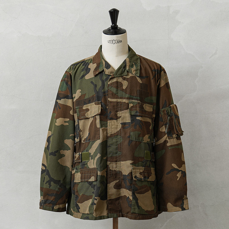 実物 USED 米軍 ABDU ノーメックス エアクルー（ヘリクルー）ジャケット 前期型 ウッドランドカモ
