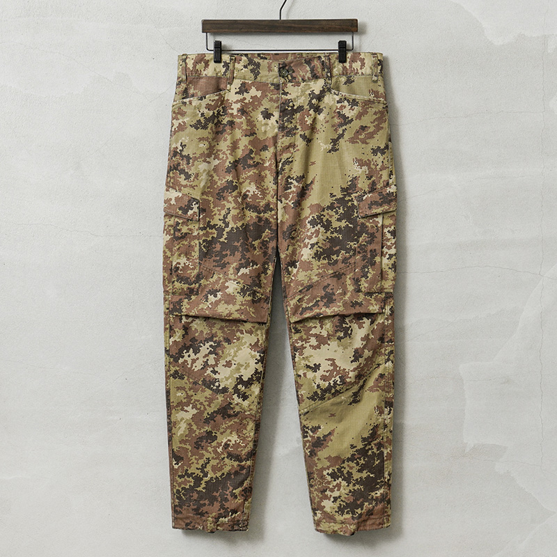 実物 USED イタリア軍 リップストップ コンバットパンツ ベジタトカモ TYPE 1 / カーゴパンツ