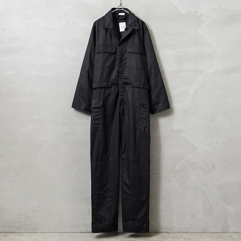 実物 新品 デッドストック 米軍 FLAME RESISTANT ウエストアジャスター エンジニア カバーオール NAVY