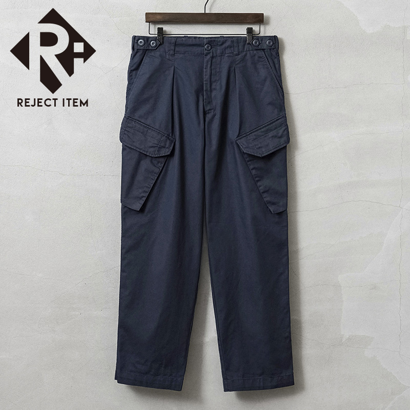 リジェクト 訳あり品 実物 USED イギリス軍 ROYAL NAVY RIG22 FR T/C カーゴパンツ スラントポケット