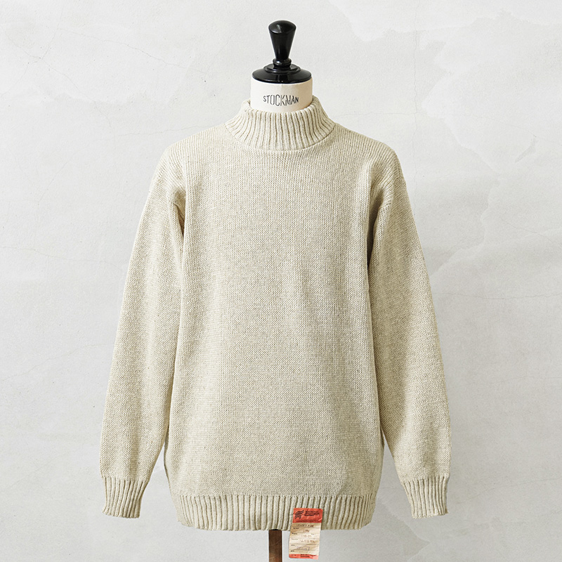 実物 新品 デッドストック ロシア軍（旧ソ連軍）モックネック セーター ナチュラル / ハイネック
