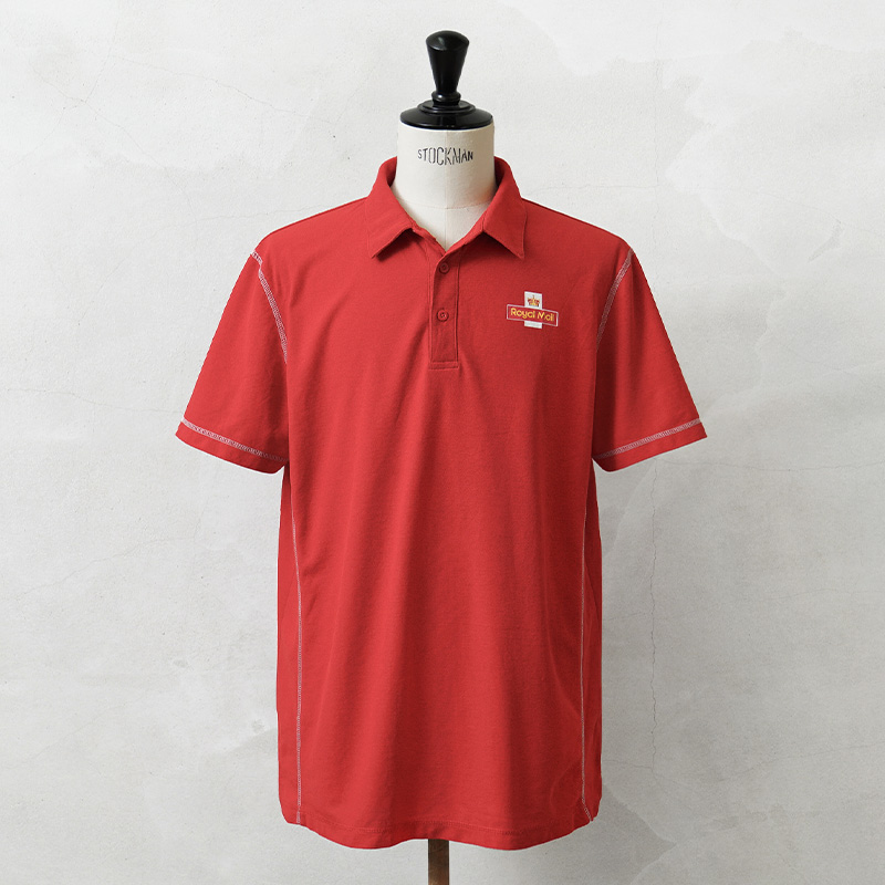 実物 USED イギリス ROYAL MAIL ロイヤルメール ショートスリーブ ポロシャツ Underarm Mesh