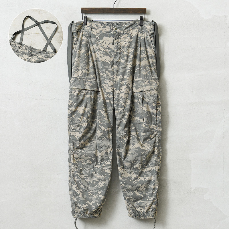 実物 USED 米軍 ECWCS GEN3 LEVEL5 コールドウェザー ソフトシェルパンツ UCP サスペンダー付き