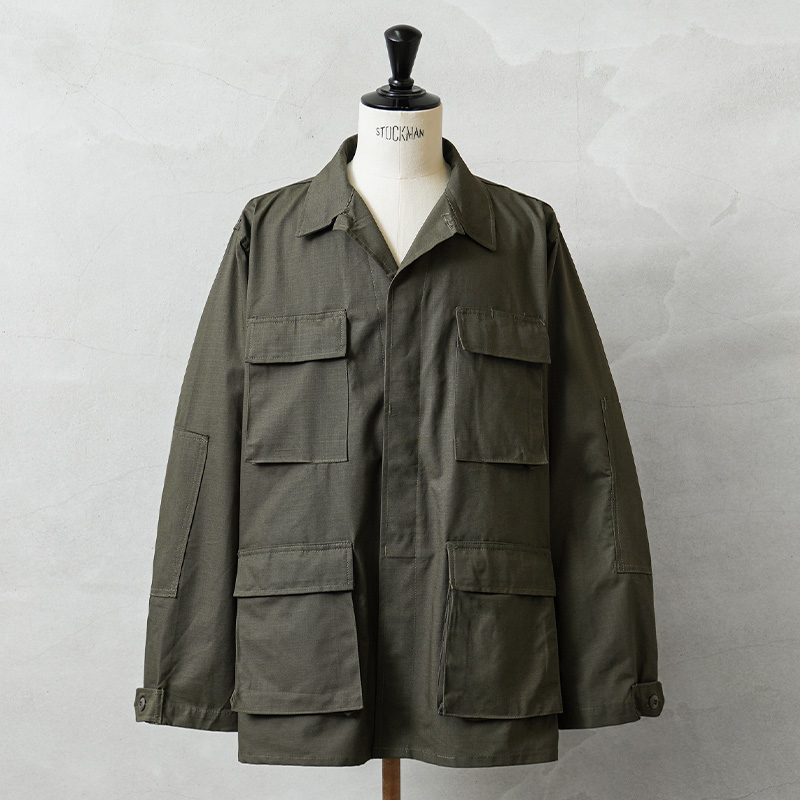 MADE IN USA 新品 米軍 デッドストック BDU ジャケット オリーブ系 中期型タイプ ウエストアジャスターあり