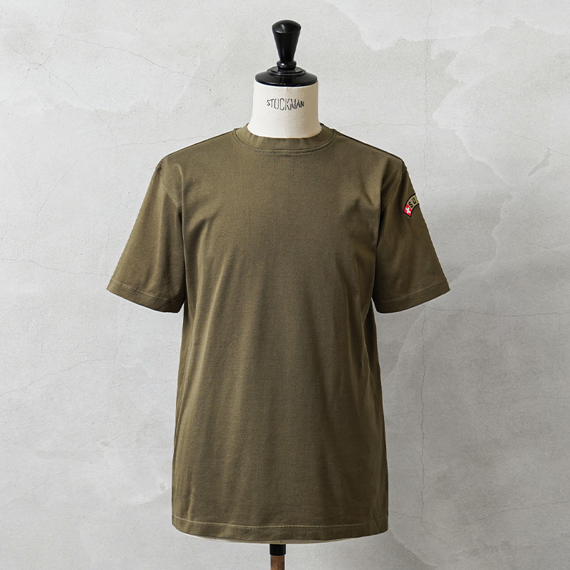 実物 新品 デッドストック スイス軍 ショートスリーブ Tシャツ COTTON