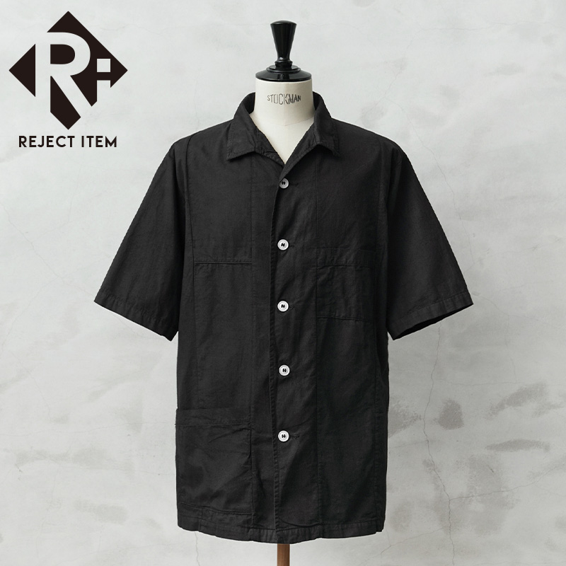 リジェクト 訳あり品 実物 新品 デッドストック 米軍 70’s アシスタント メディカルシャツ BLACK染め