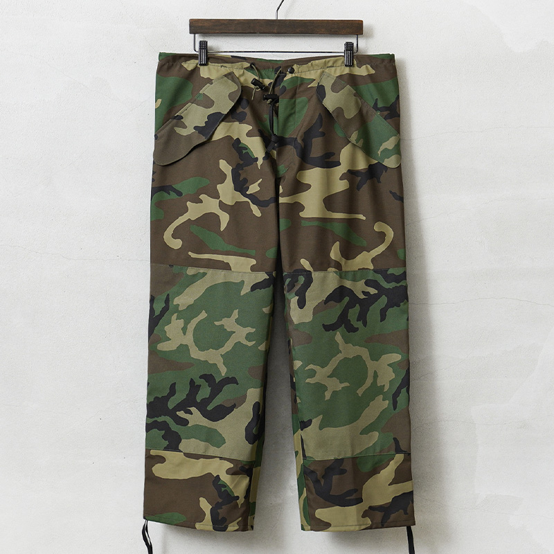 実物 新品 デッドストック 米軍 ECWCS Gen1 GORE-TEX パンツ WOODLAND CAMO フラップ付き