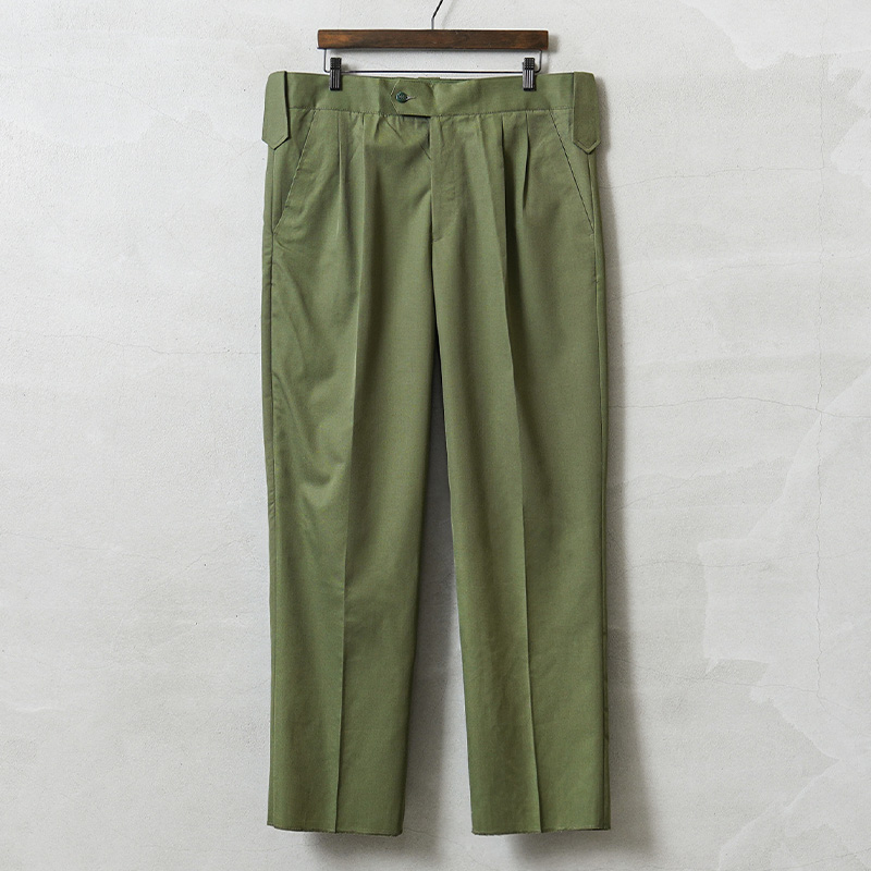 実物 新品 デッドストック ポーランド軍 ツータック サービス トラウザーズ オリーブ