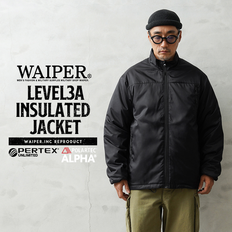 WAIPER.inc LEVEL3A POLARTEC Alpha インサレーテッドジャケット PERTEX UNLIMITED【WP1077】【T】