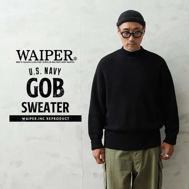 WAIPER.inc 米軍 U.S.NAVY GOBセーター【WP1121】【T】