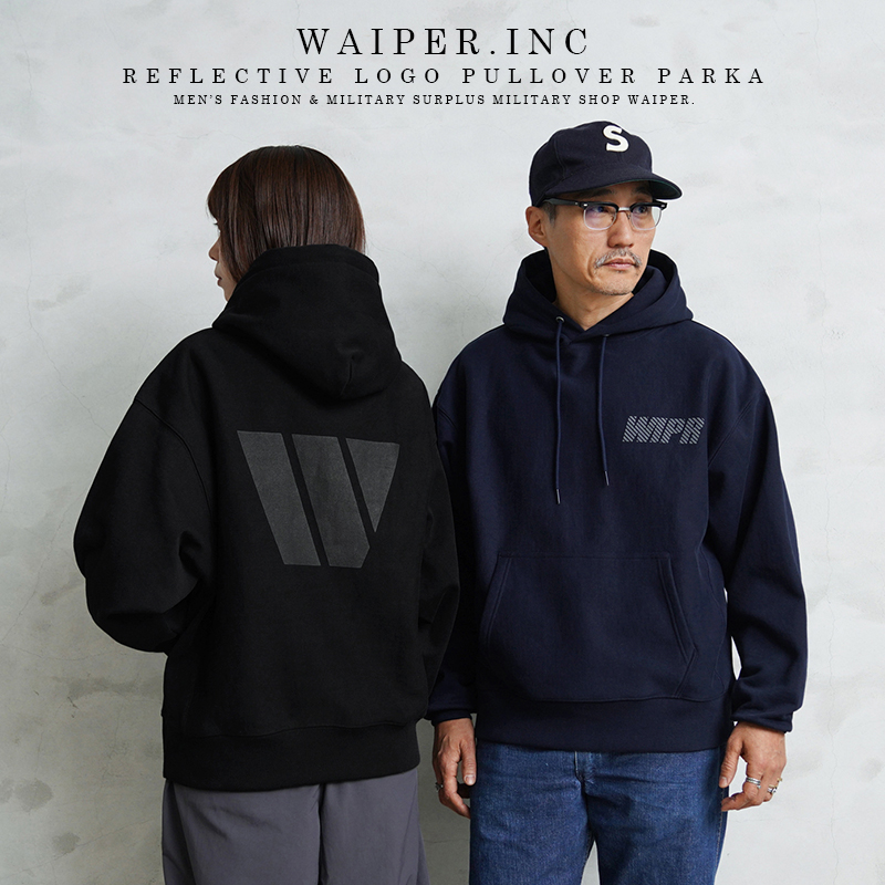 WAIPER.inc REFLECTIVE LOGO プルオーバーパーカー【WP1175】【T】