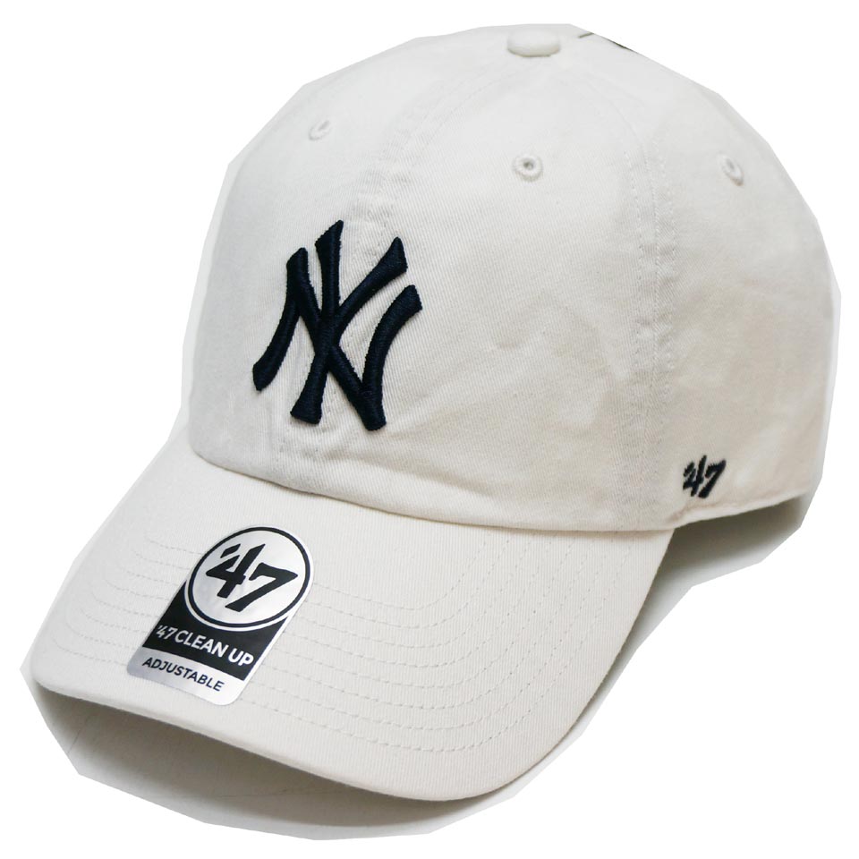 '47 フォーティーセブン ローキャップ 帽子 CLEAN UP CAP NEW YORK YANKEES ヤンキース NY ホワイト