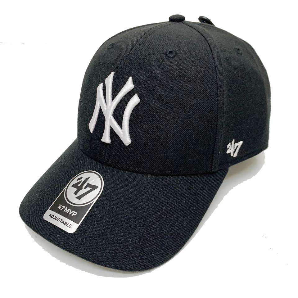 '47 フォーティーセブン ローキャップ 帽子 MVP CAP - NEW YORK YANKEES NY ニューヨークヤンキース ブラック 黒 BLACK