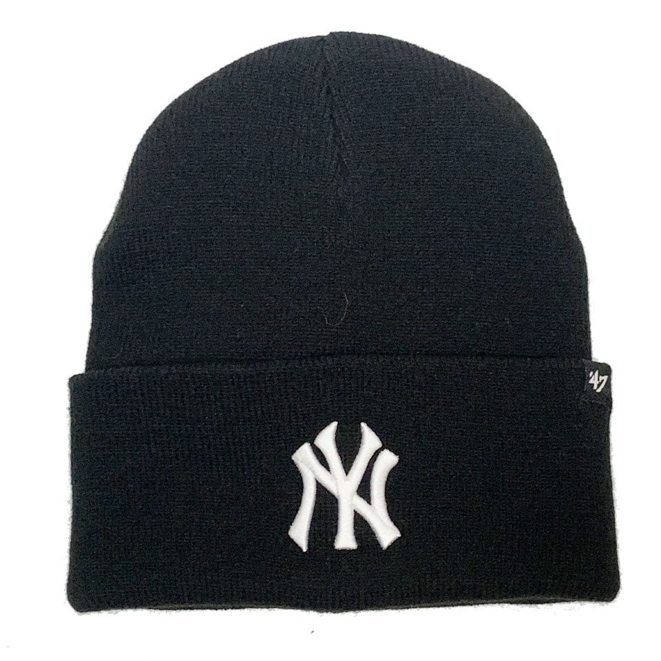 '47 フォーティーセブン ビーニー HAYMAKER  KNIT BEANIE - NY YANKEES ヤンキース ブラック 黒 BLACK