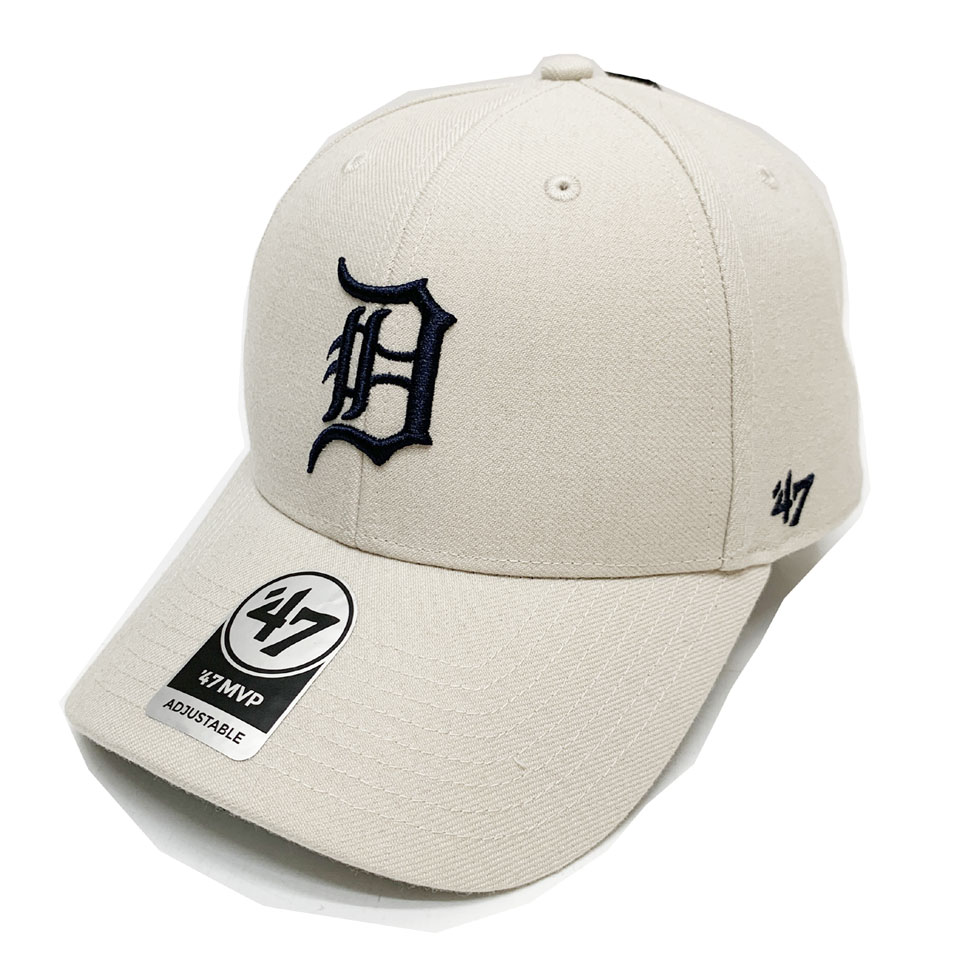'47 フォーティーセブン ローキャップ 帽子 MVP CAP DETROIT TIGERS デトロイト・タイガース ボーン BONE ホワイト 白 オフホワイト