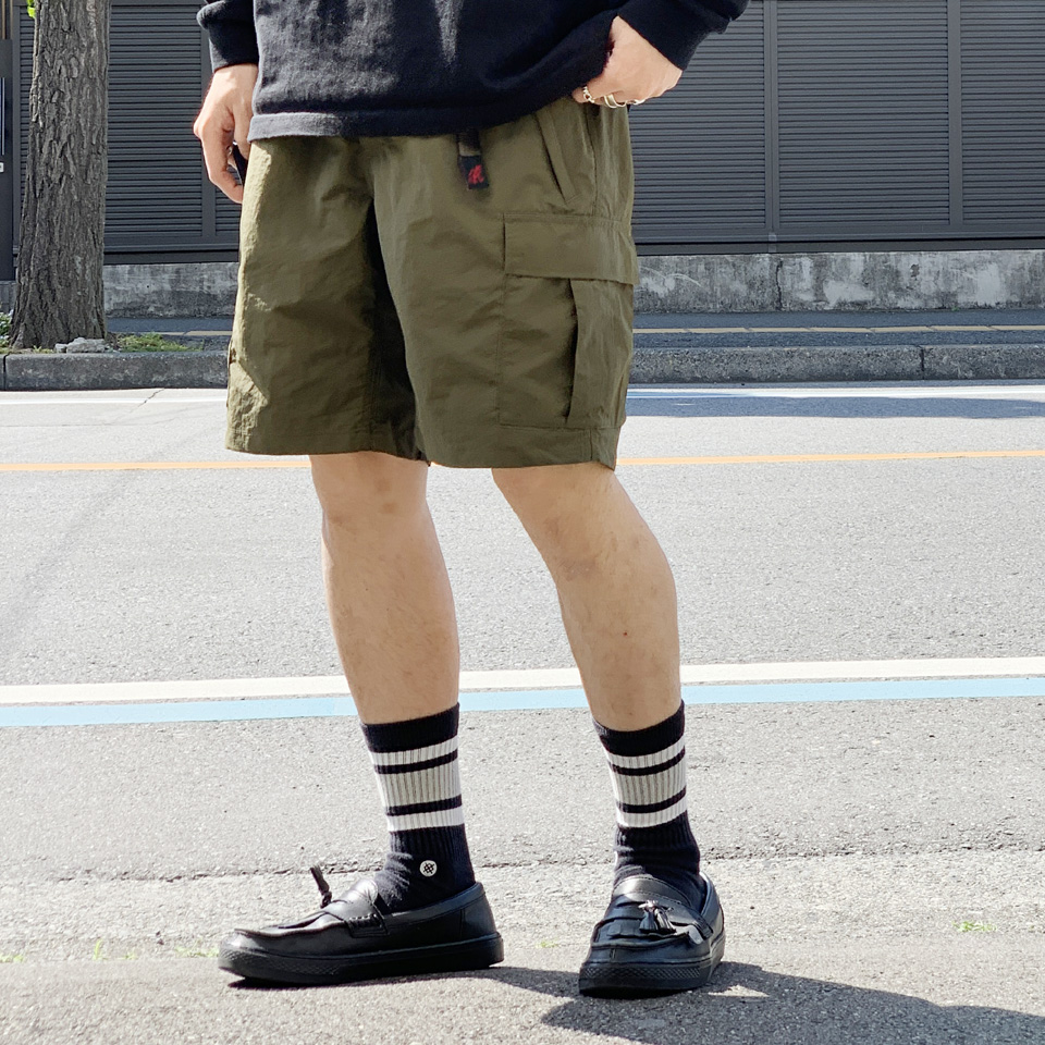 グラミチ Gramicci ショートパンツ NYLON EXPLORER CARGO SHORT ショーツ ナイロンショーツ オリーブ DEEP OLIVE G5SM-P094