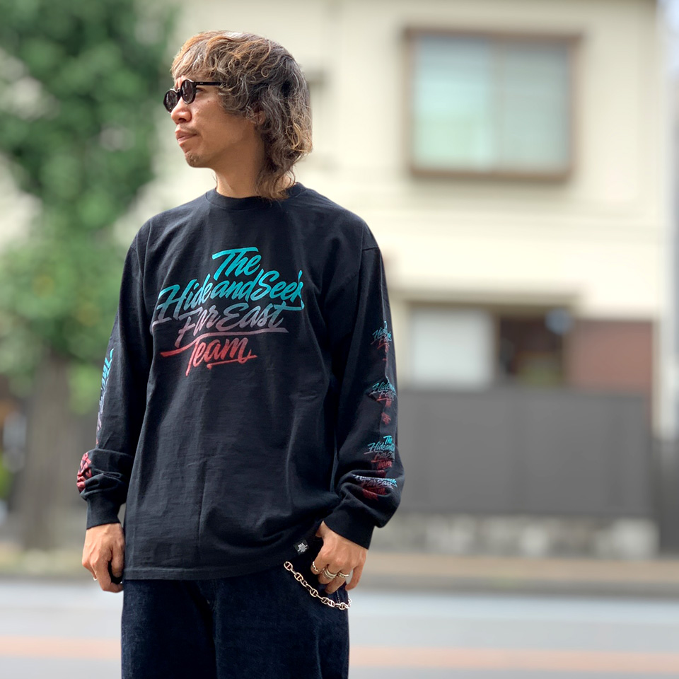 HIDE AND SEEK ハイドアンドシーク GRADATION L/S Tee (HT-080826)