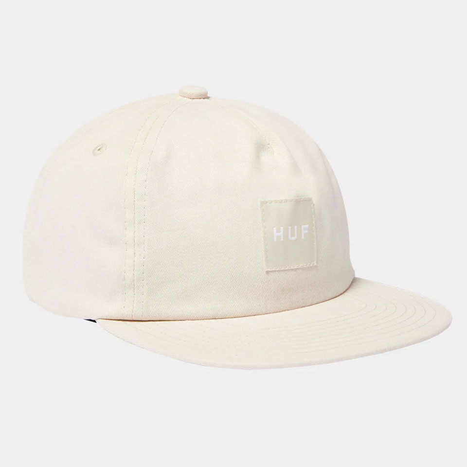 ハフ HUF キャップ スナップバック HUF SET BOX SNAPBACK ボックスロゴ 帽子 アイボリー IVORY ホワイト 白
