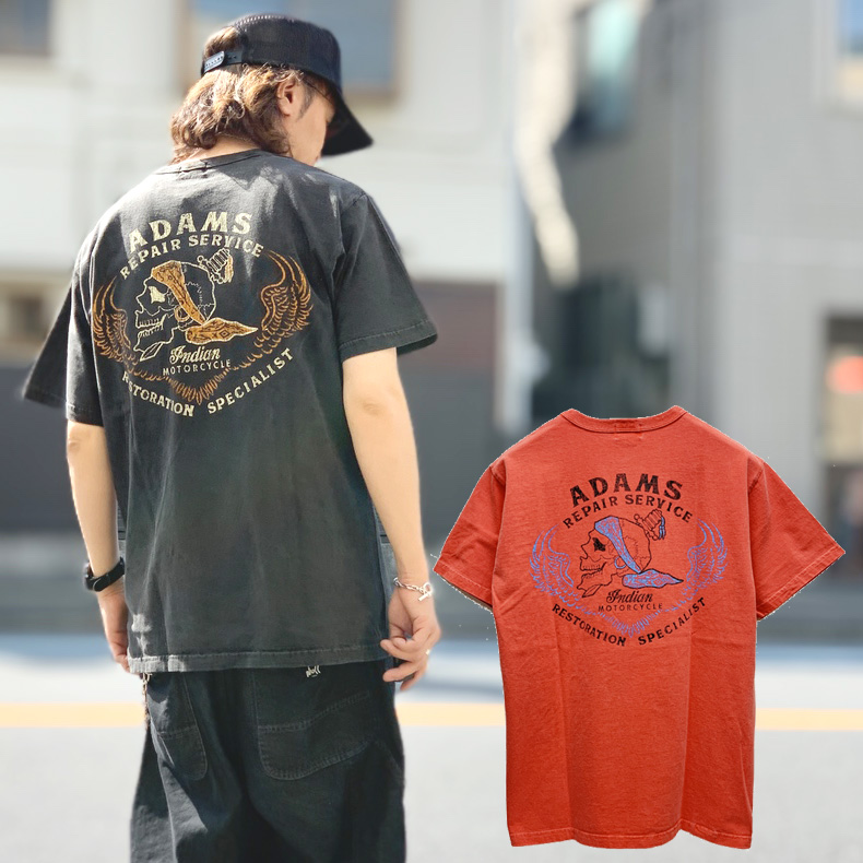 INDIAN MOTORCYCLE / ADAMS PIGMENT DYE SS Tee