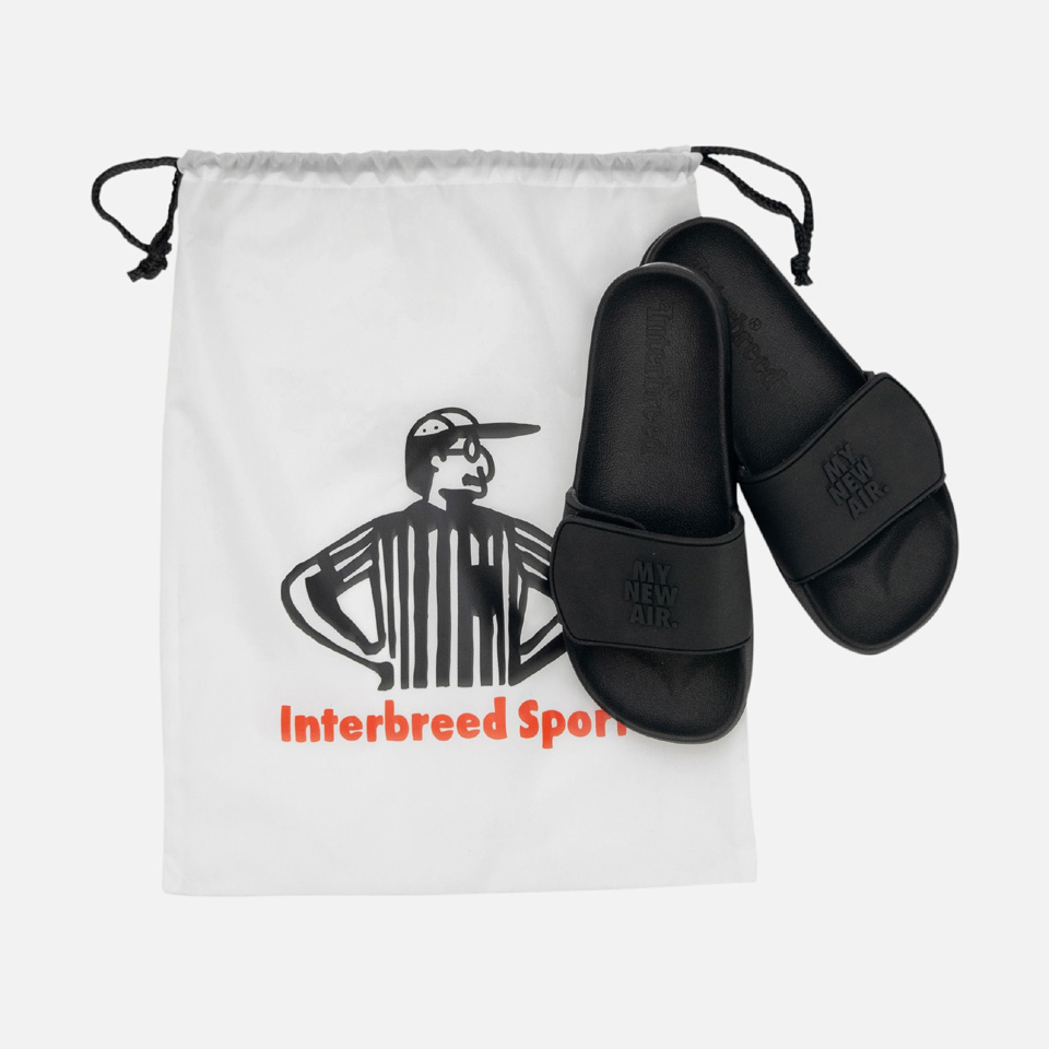 インターブリード INTERBREED MAX SLIDER with SHOES BAG スライドサンダル ブラック 黒 BLACK