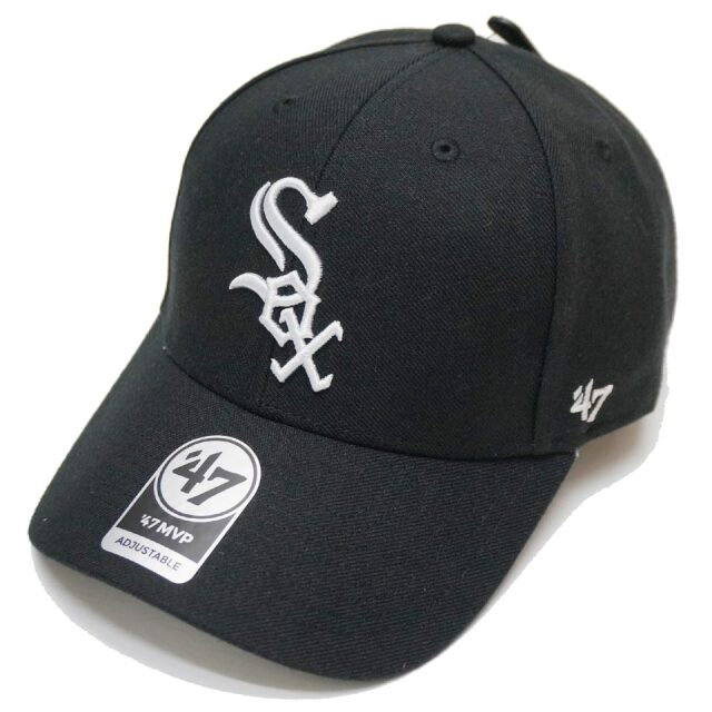 '47 フォーティーセブン ローキャップ 帽子 MVP CAP CHICAGO WHITE SOX シカゴ ホワイトソックス ブラック/ホワイト 黒 BLACK