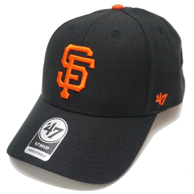 '47 フォーティーセブン ローキャップ 帽子 MVP CAP - SAN FRANCISCO GIANTS サンフランシスコ ジャイアンツ ブラック 黒 BLACK