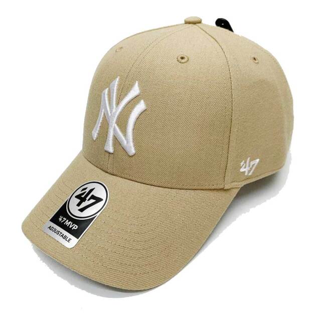 '47 フォーティーセブン ローキャップ 帽子 MVP CAP - NEW YORK YANKEES NY ニューヨークヤンキース カーキ KHAKI ベージュ BEIGE