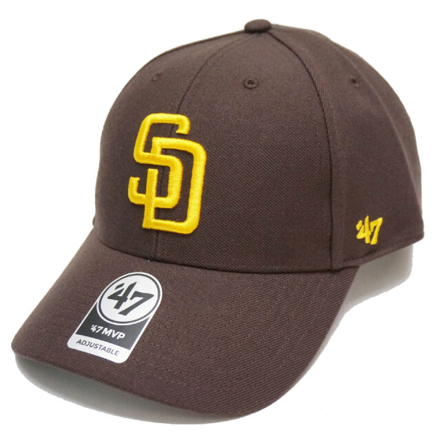 '47 フォーティーセブン ローキャップ 帽子 MVP CAP - SAN DIEGO PADRES サンディエゴ パドレス ブラウン BROWN 茶色