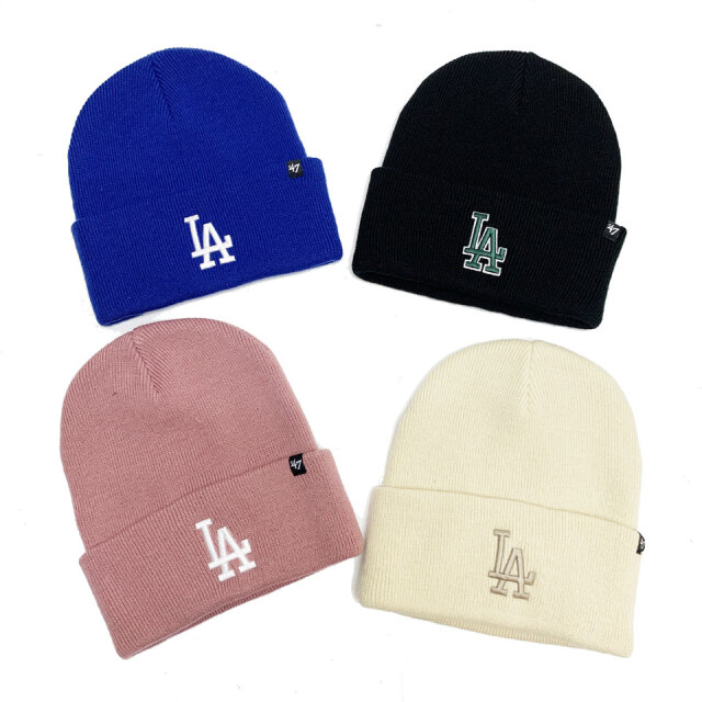 '47 フォーティーセブン ビーニー HAYMAKER  KNIT BEANIE - LA DODGERS ニット帽 ニットキャップ 帽子 ドジャース ブラック ロイヤルブルー 黒 青 BLACK ROYAL ナチュラル マーブ