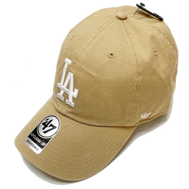 '47 フォーティーセブン ローキャップ 帽子 CLEAN UP CAP - LA ロサンゼルス ドジャース DODGERS カーキ KHAKI