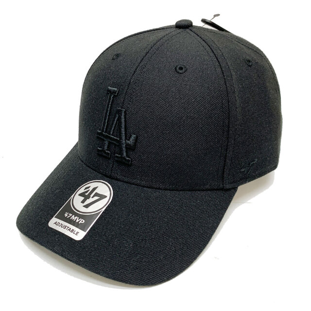 '47 フォーティーセブン ローキャップ 帽子 MVP CAP LOS ANGELES DODGERS LA ブラック/ブラック 黒 BLACK ブラックアウト
